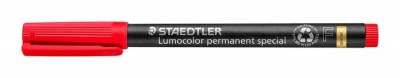 Alkoholos marker, 0,6 mm, STAEDTLER "Lumocolor® special 319 F", piros